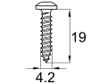 Схема DIN7981-4.2x19 A2