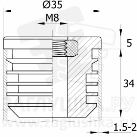 ILTFA35x1,5-2 M8