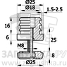 D25М8П.D25x25