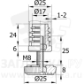 D25М8.D25x25